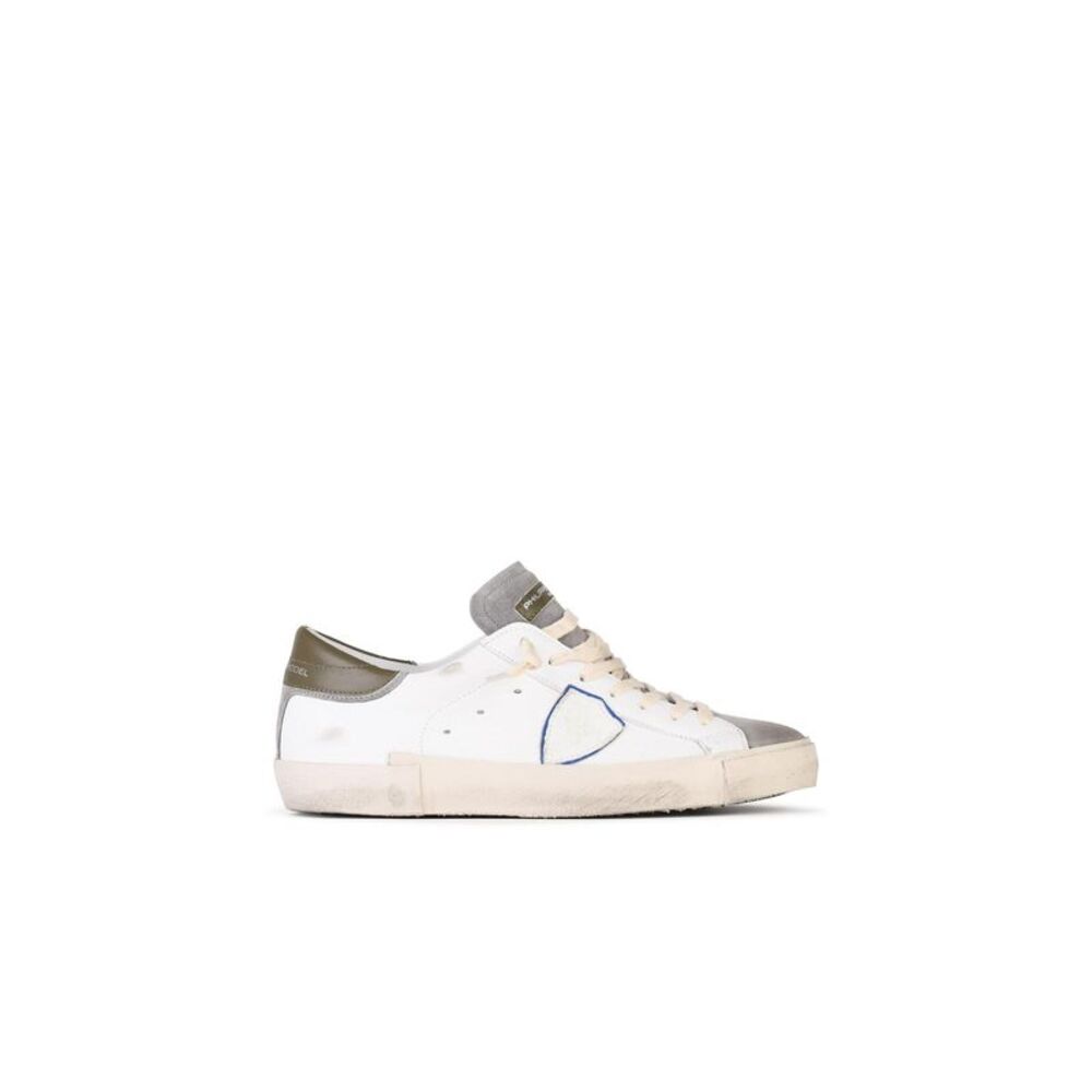 PHILIPPE MODEL 'Prsx' Grey Leather Sneakers
